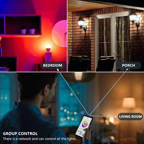 💡 Ampoule LED Intelligente E27 – Contrôle via App & Ambiance Personnalisée
